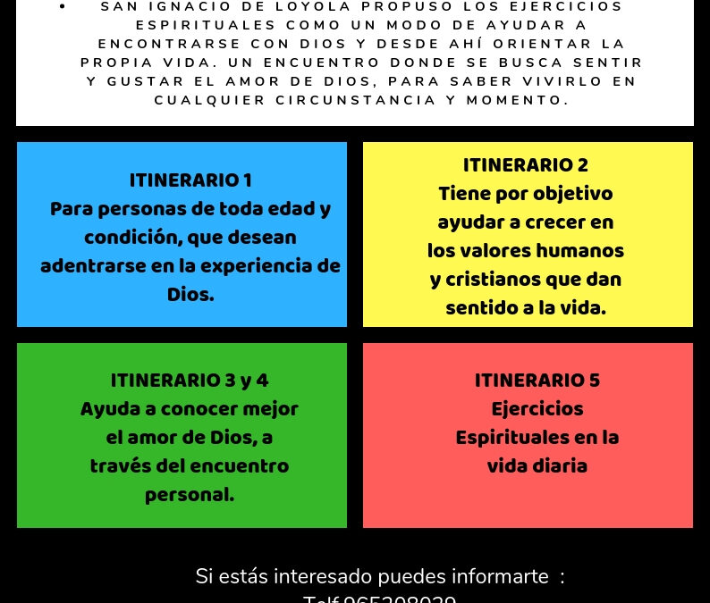 Itinerarios en el Centro Loyola